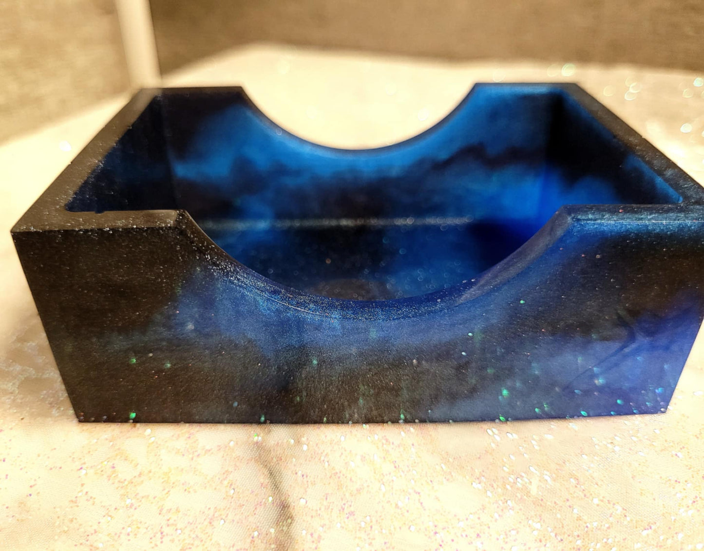 Blue wave coaster set