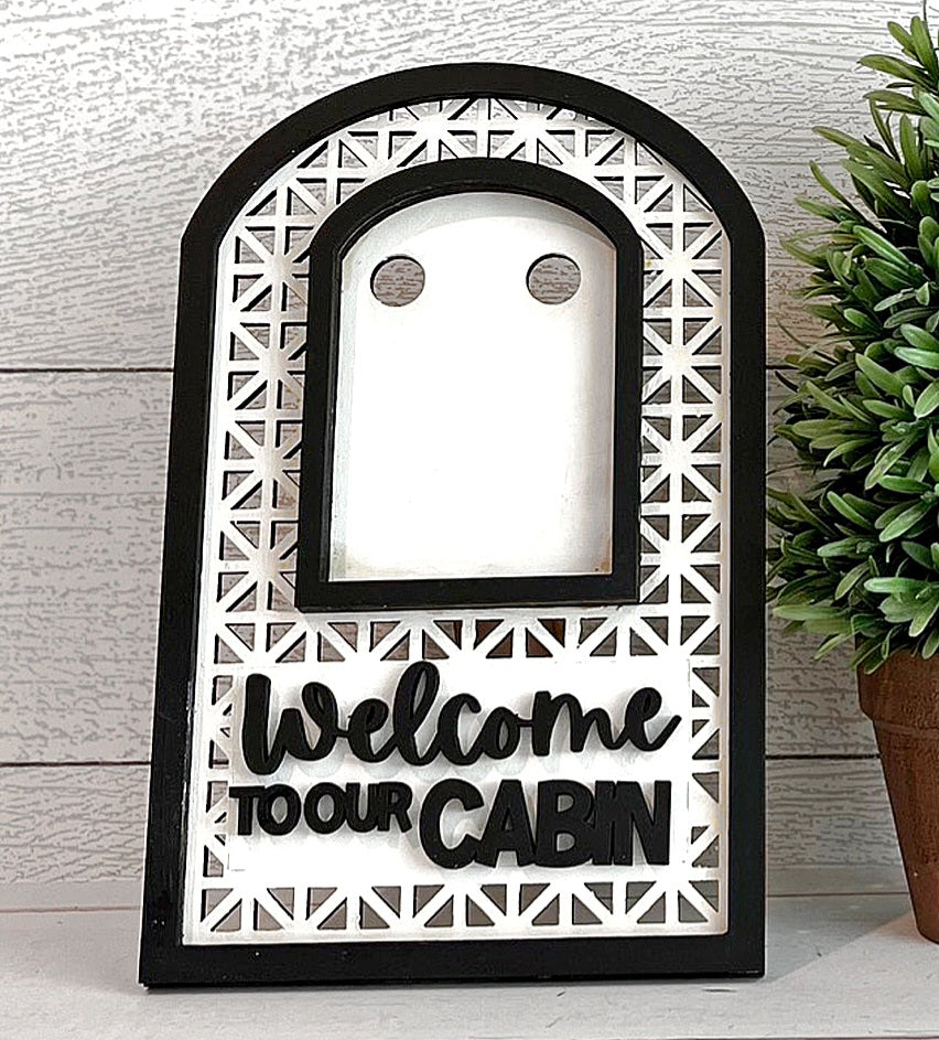 Welcome interchangeable arch