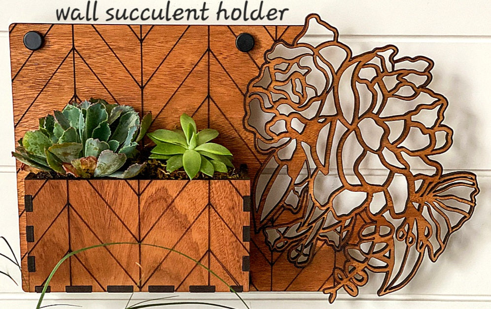 Floral wooden office suite