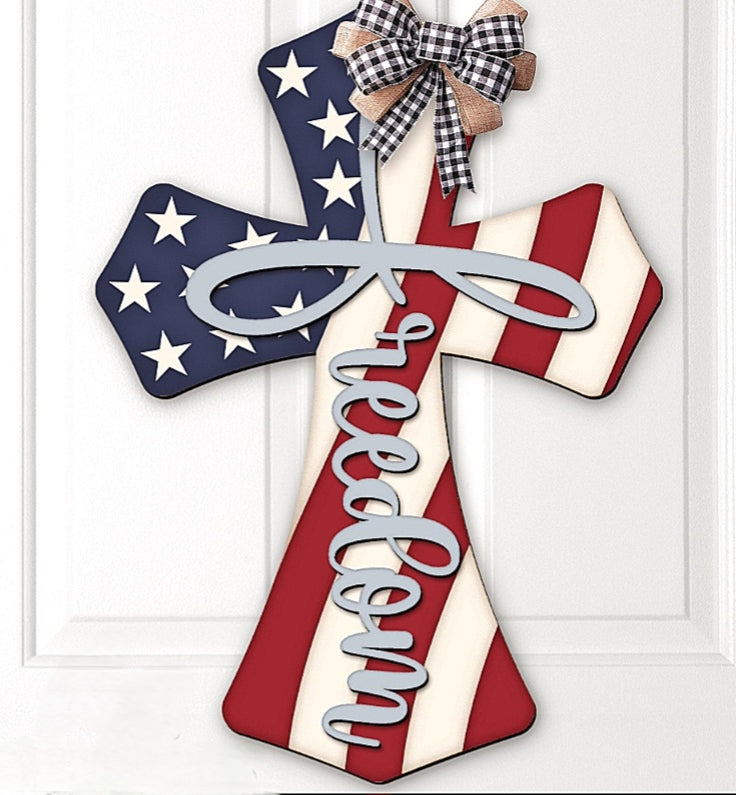 Feedom cross doorhanger