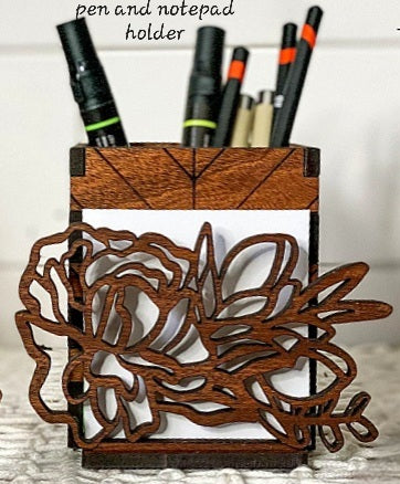 Floral wooden office suite