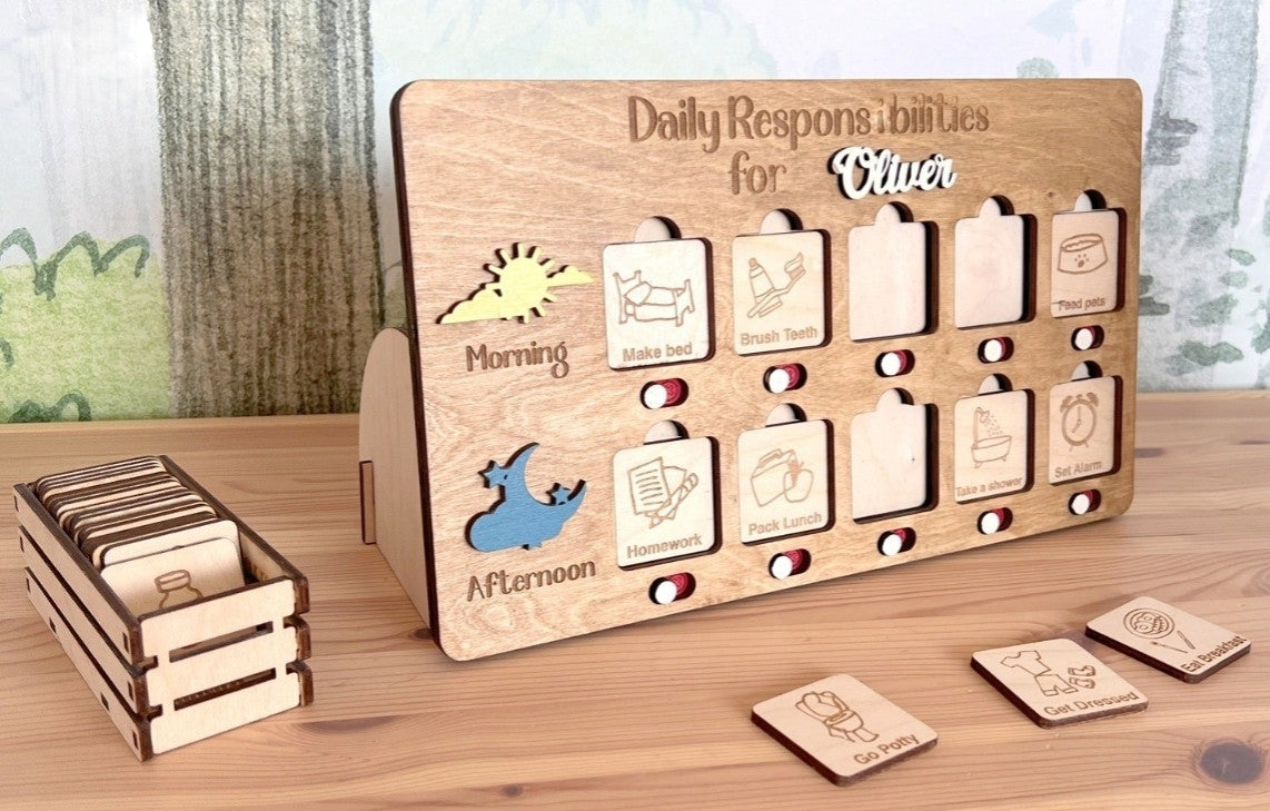 Fly High personalized daily responsibilities chart