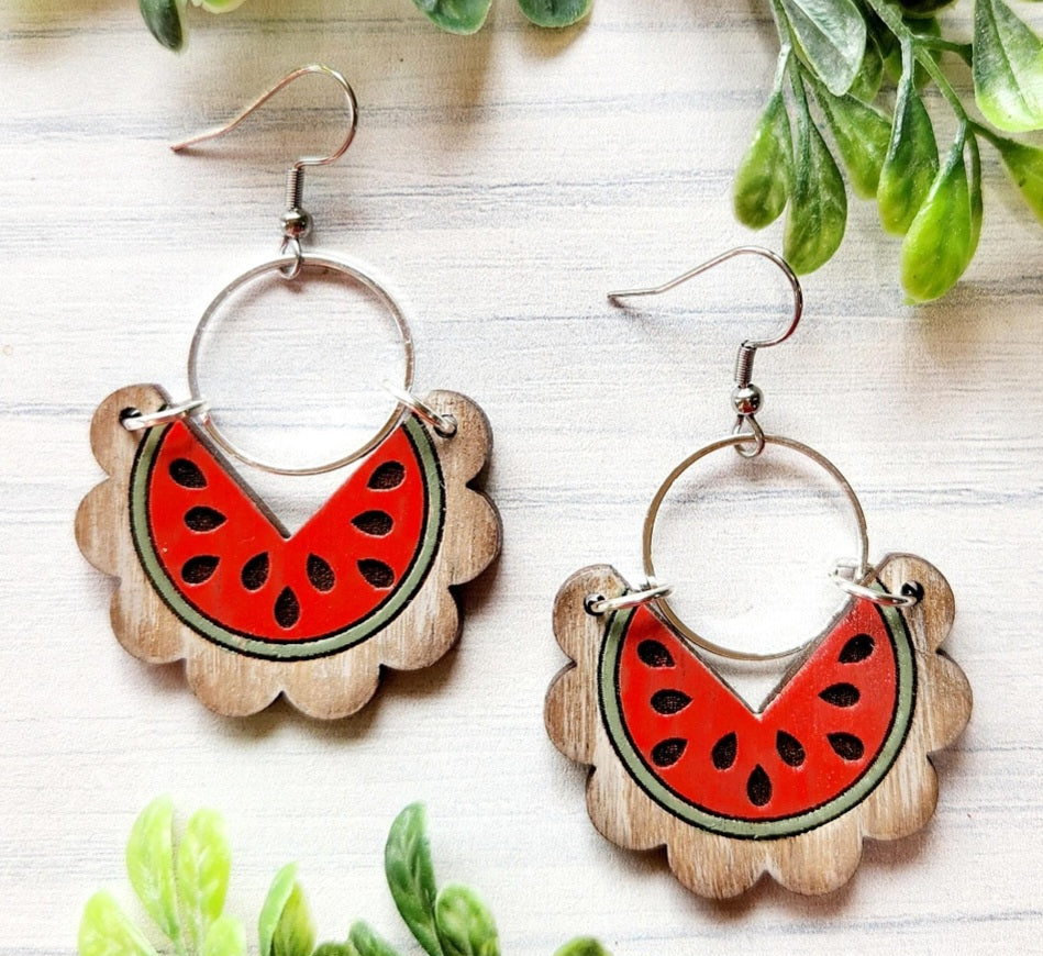Watermelon Whimsy Earrings