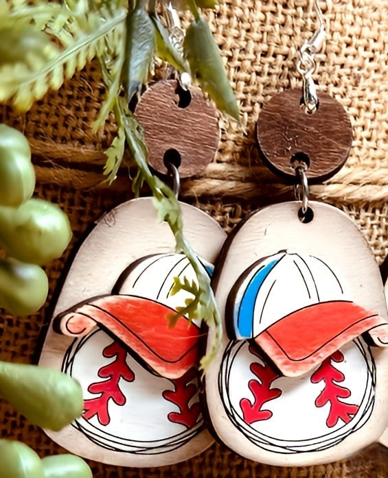 Cute Girl/boy baseball/softball earrings