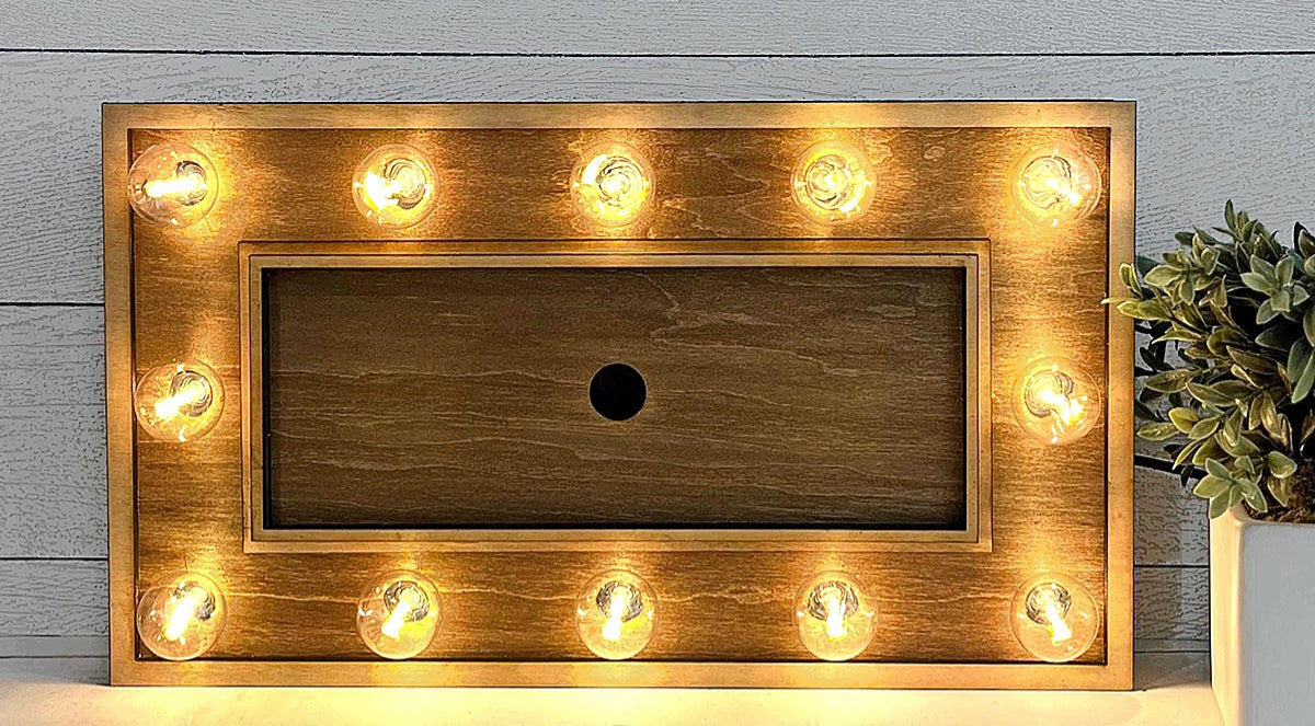 Hollywood lights interchangeable