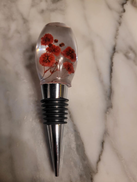 floral wine stopper