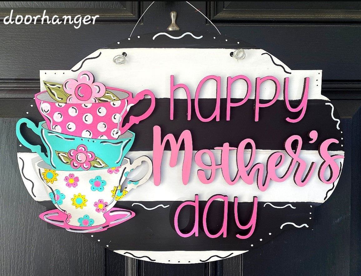 Mothers day tea doorhanger