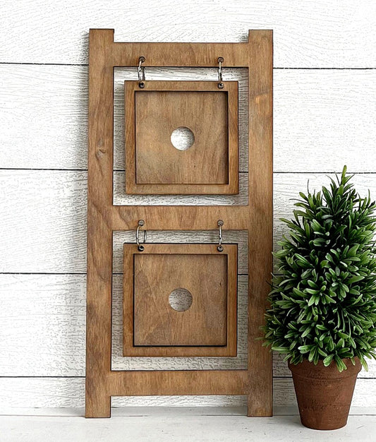 Interchangeable 2 tile hanging ladder