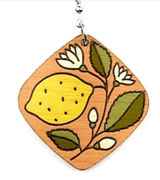 Fanciful fruit earrings