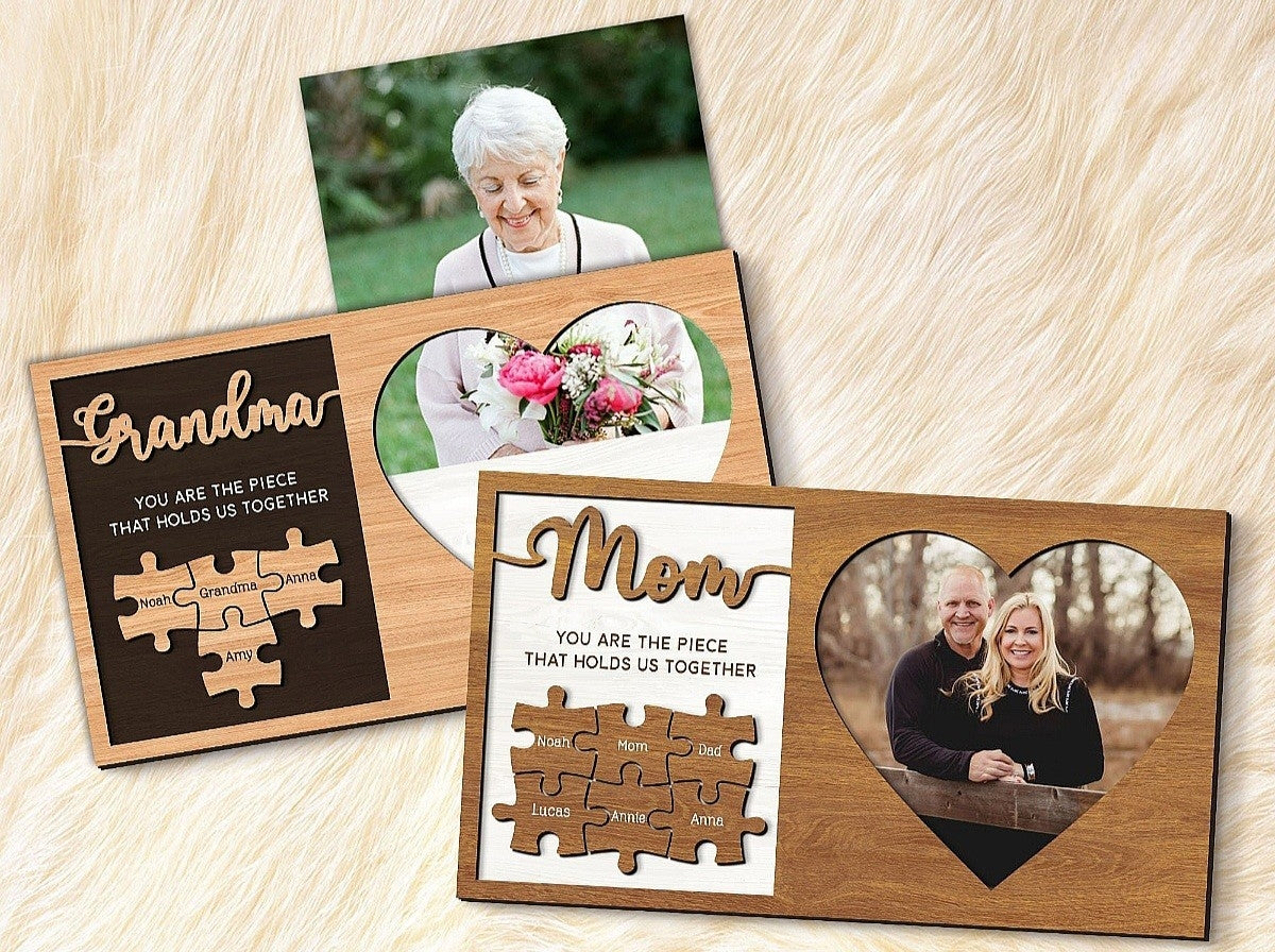 Mom/grandma puzzle frame